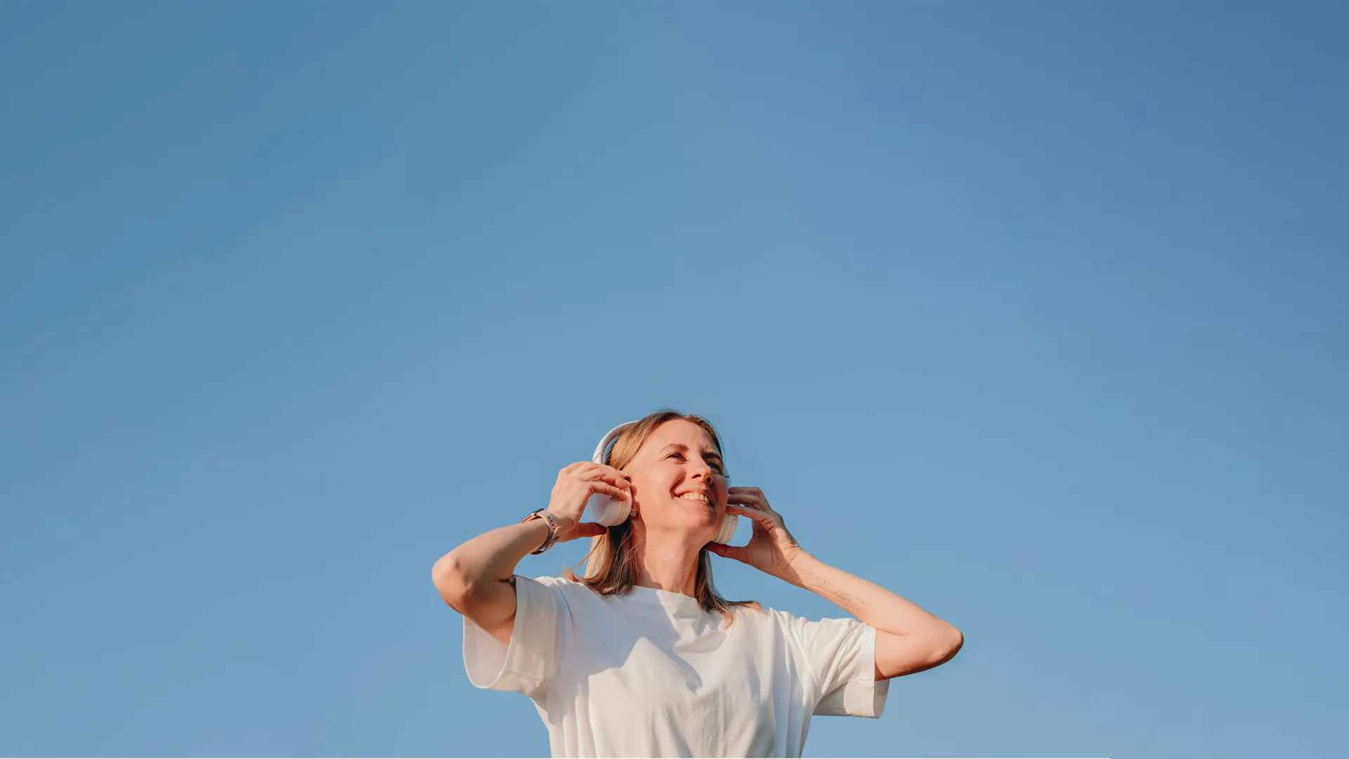 Woman enjoying elevated health