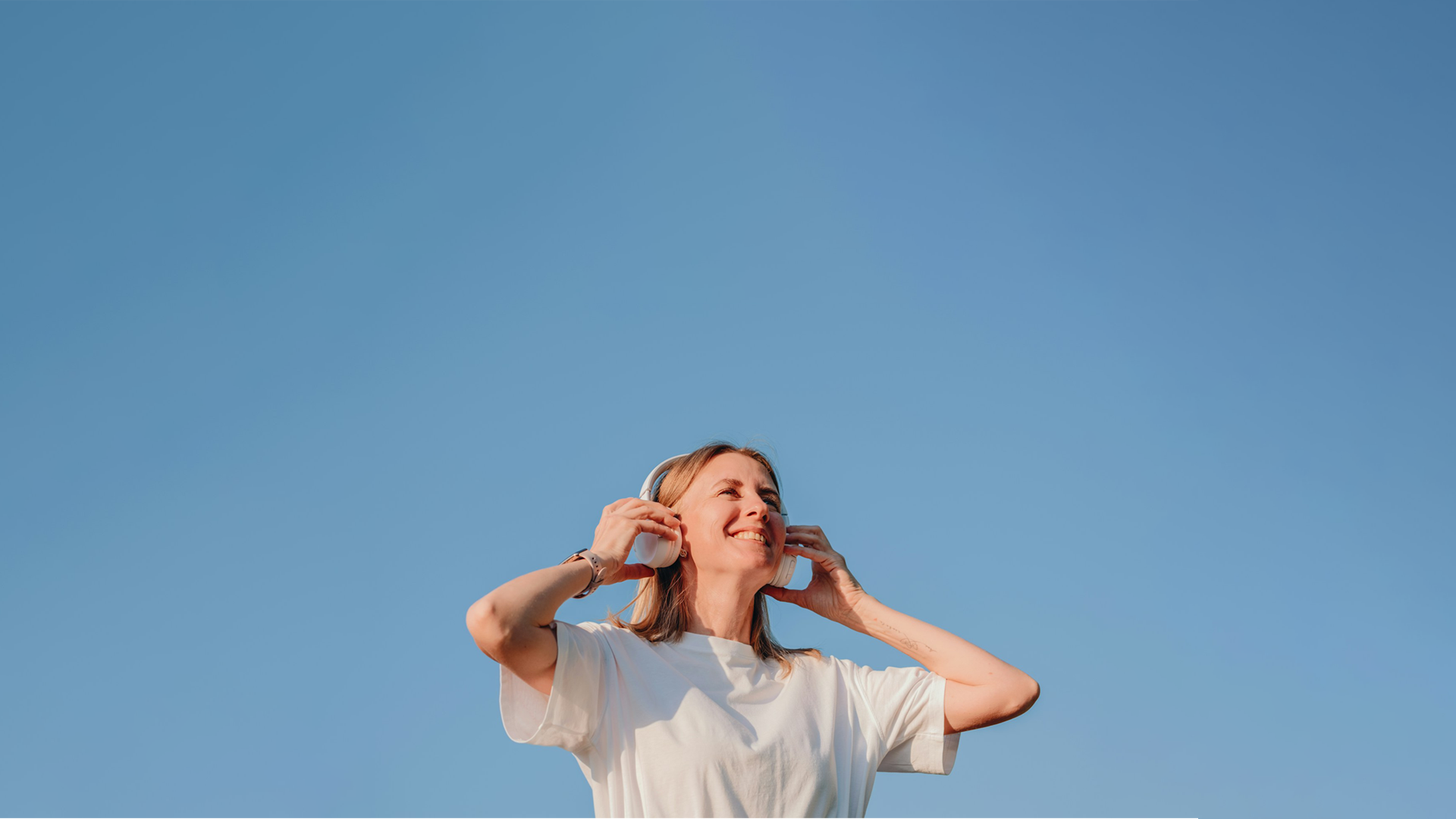 Woman enjoying elevated health